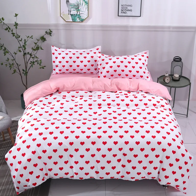 

Fashion Deer Bedding Sets bed Linen Simple Style Duvet Cover Flat Sheet Bedding Set Winter Full King Single Queen Set 2019