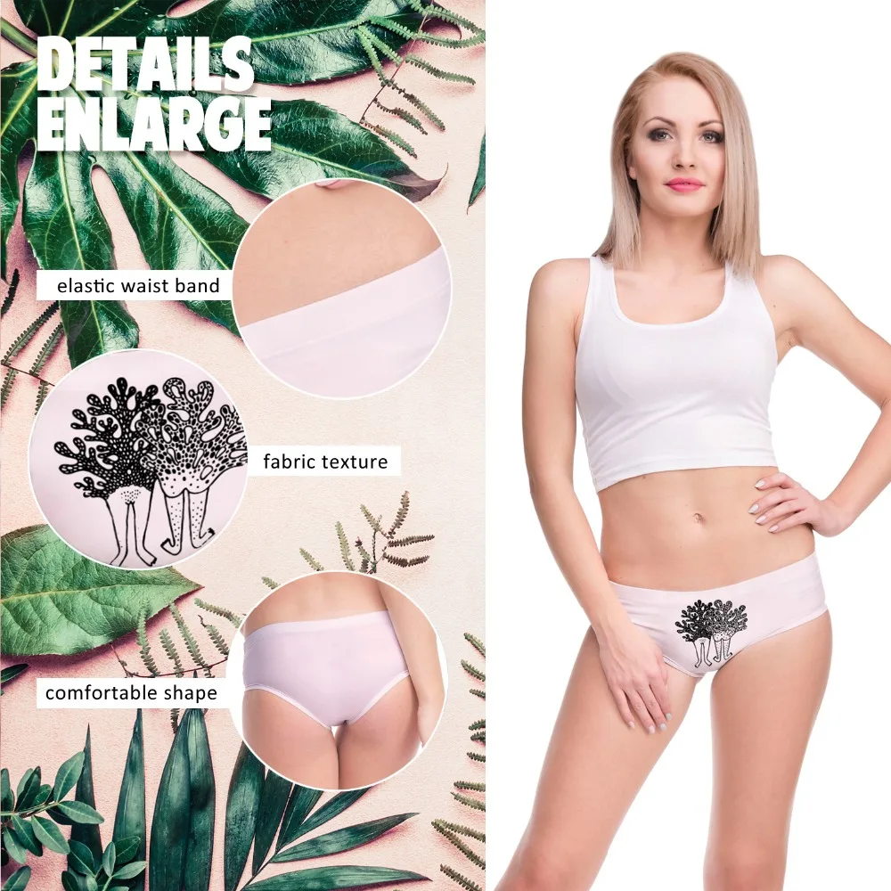 Женские трусики с забавным принтом LEIMOLIS розовые трусики-стринги эффектом пуш-ап