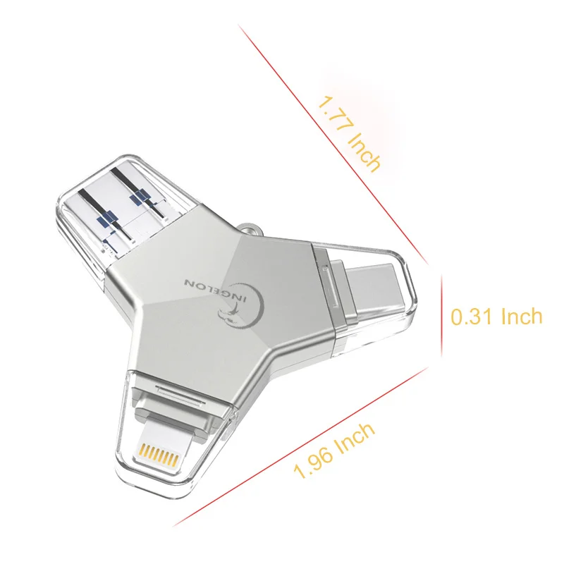 Флешка Ingelon Usb 3 0 32 ГБ 64 128 usb otg c micro Android Y стиль зашифрованный флеш накопитель для
