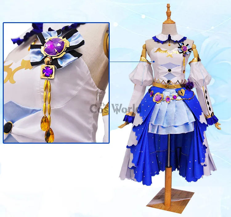 Любовь в прямом эфире Школа Idol Проекта Нозоми Тодзио камень платье равномерное