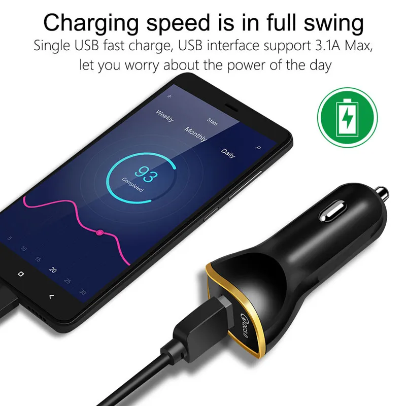 Автомобильное зарядное устройство Quick Charge 3 0 Mini USB мобильный телефон планшет GPS