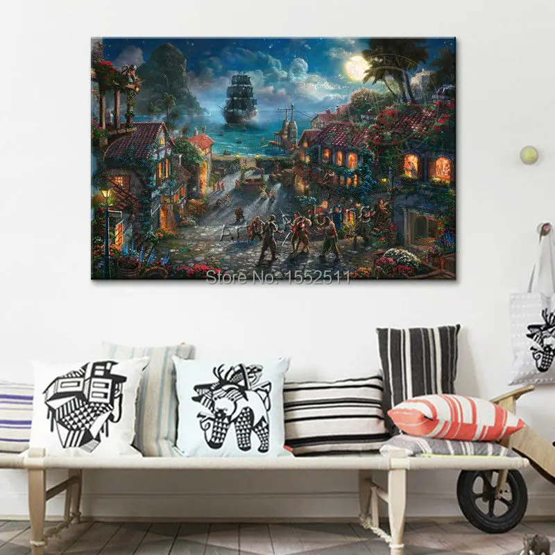 Томас Кинкейд плакат и печати живопись на холсте Wall Art картинки для гостиной Home