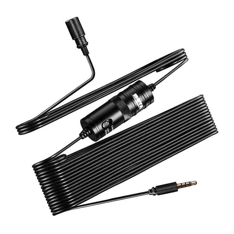 Lavalier конденсаторный микрофон Аудио Видео рекордер для iPhone смартфона Canon Nikon DSLR
