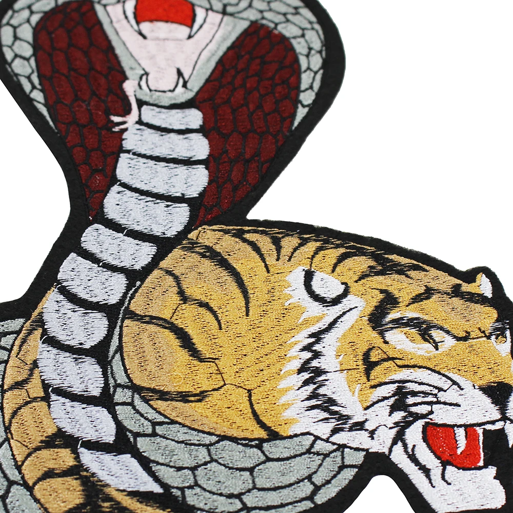 5 шт. тканевые нашивки с вышивкой Тигр|Заплатки| |