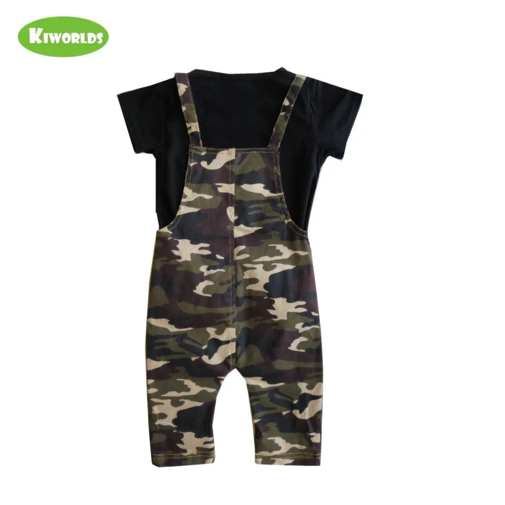 Хит продаж Летние черные и камуфляжные комбинезоны комплекты одежды c|rompers
