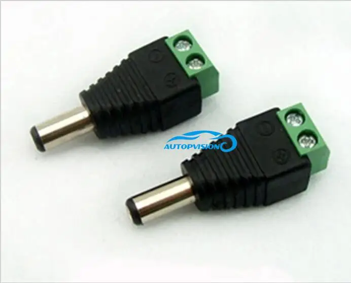 50 шт./лот CCTV коннектор DC Power Jack адаптер Коннектор переходник для системы