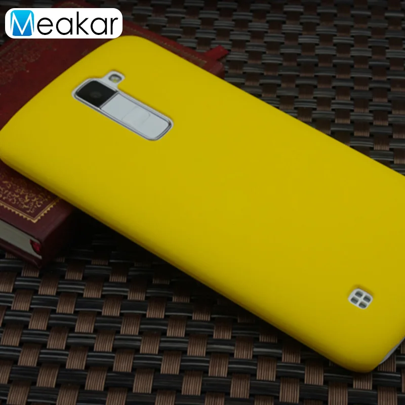 Пластик Coque 5.0For Lg K7 чехол для Lg K7 Tribute 5 двойной Lg-X210 X210 X210Ds LS675 MS330 телефона чехол-лента на заднюю панель - Цвет: yellow