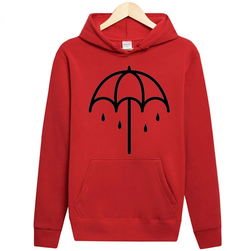 as the picture Causal Hip Hop Sudaderas Solid Color Cotton Long Sleeve Hoodies Men Clothes Bring Me The Horizon Print Funny Hoodies Men - Цвет: as the picture
