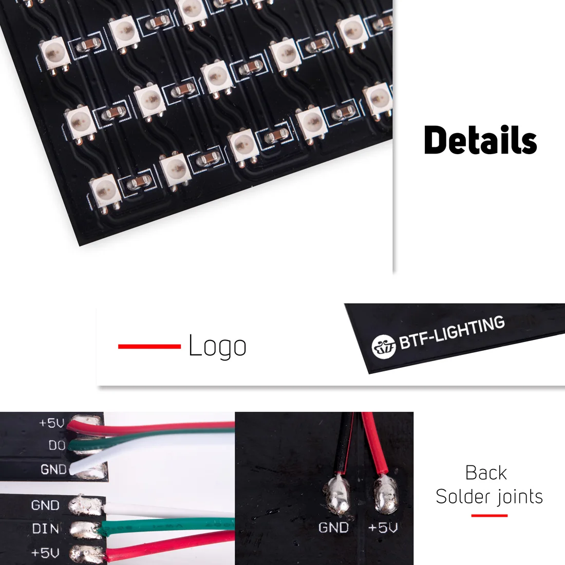 WS2812B Mini Led SMD 2427 цифровая индивидуально Адресуемая Светодиодная панель экрана 11x44 /