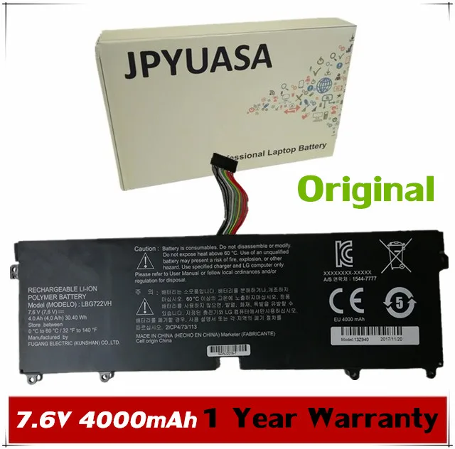 7XINbox 7 6 V 4000MAH LBG722VH LBM722YE Аккумулятор для ноутбука LG 13Z940 14Z950 EAC62198201 13ZD940 14ZD960 GX5GK