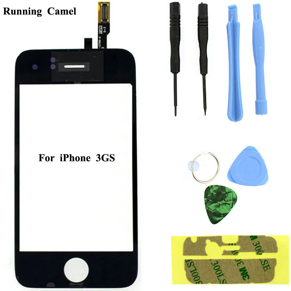 Дигитайзер с сенсорным экраном Running Camel замена для Apple iPhone 3GS бесплатные