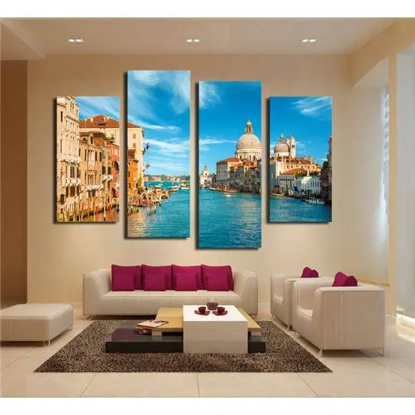2015 хит продаж 4 панели красивая Водонепроницаемая картина Большой Hd рисунок
