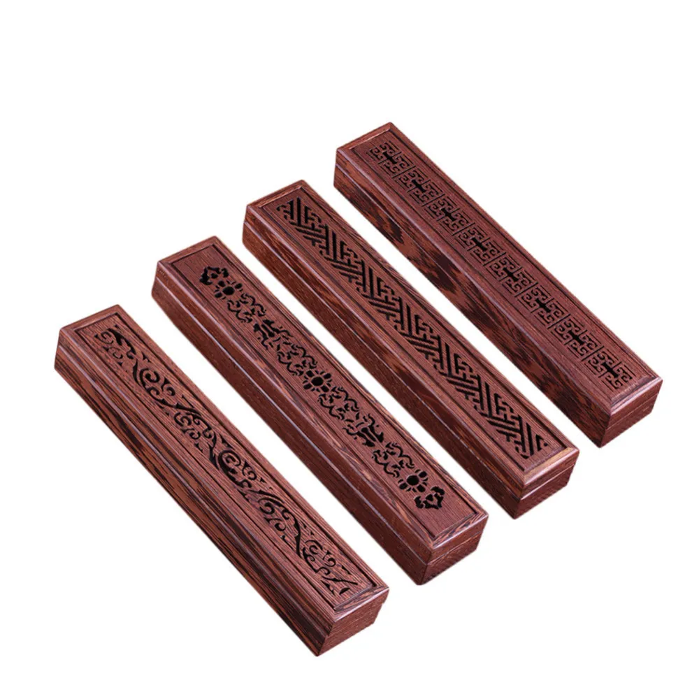 Деревянная коробка держатель для благовоний изысканная с отверстиями гроб