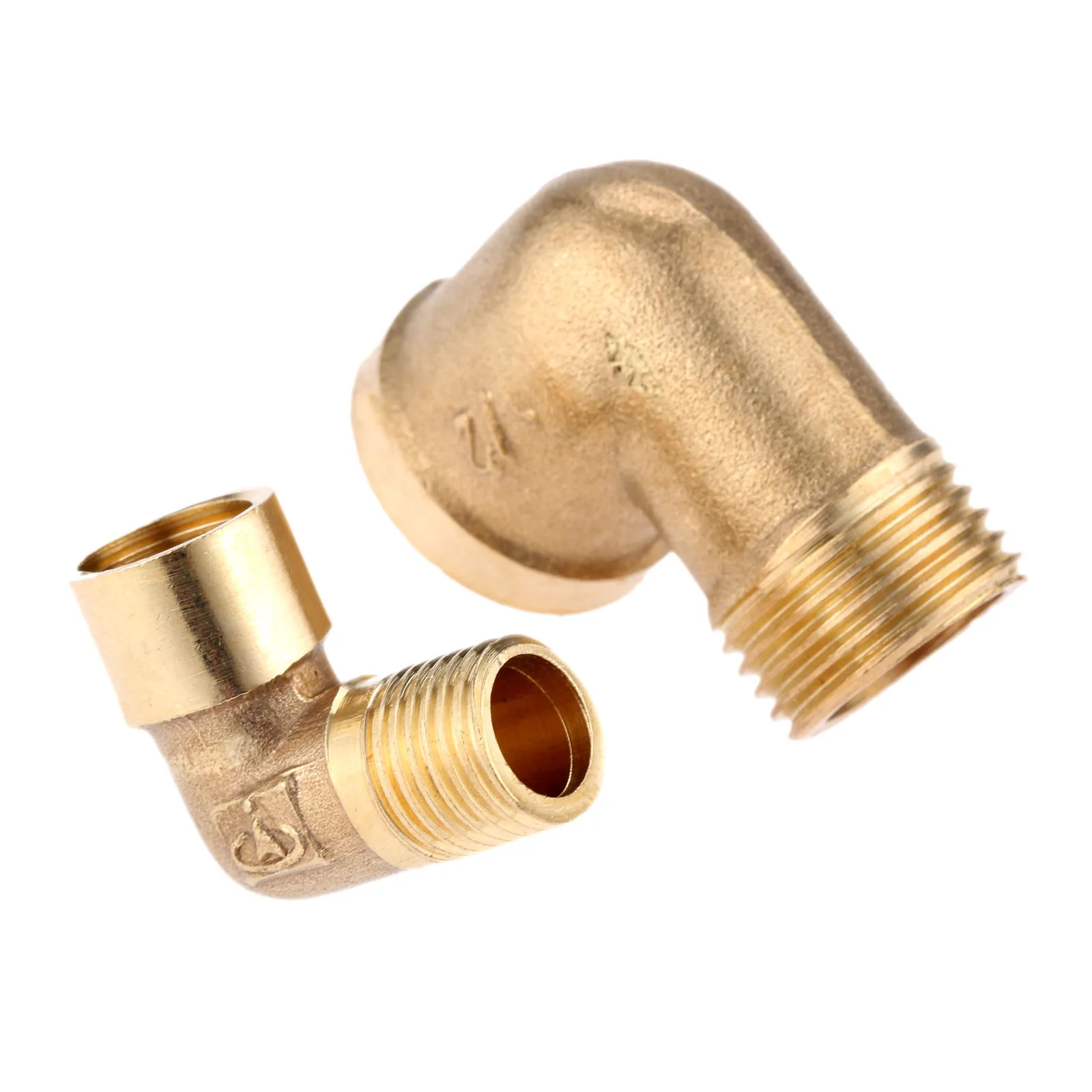 

DRELD 1/8" 1/4" 3/8" 1/2" BSP Female x Male Thread 90 Deg Brass Elbow Pipe Fitting Connector Coupler For Air Water Fuel Copper