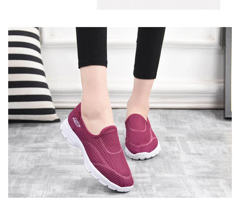 Летние босоножки; Мягкие Летние балетки mocassim feminino; chaussures femmes; дышащие женские кроссовки; B11WA