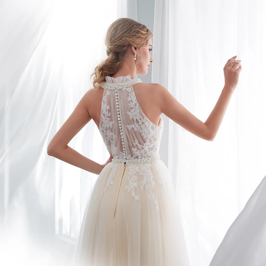 Романтическое свадебное платье vestido de noiva, кружевные свадебные платья из фатина, платья Brida
