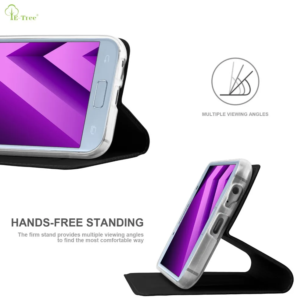 Для Samsung Galaxy A5 2017 матовая кожа флип Бумажник карты Телефон Чехол|case cover|for samsung