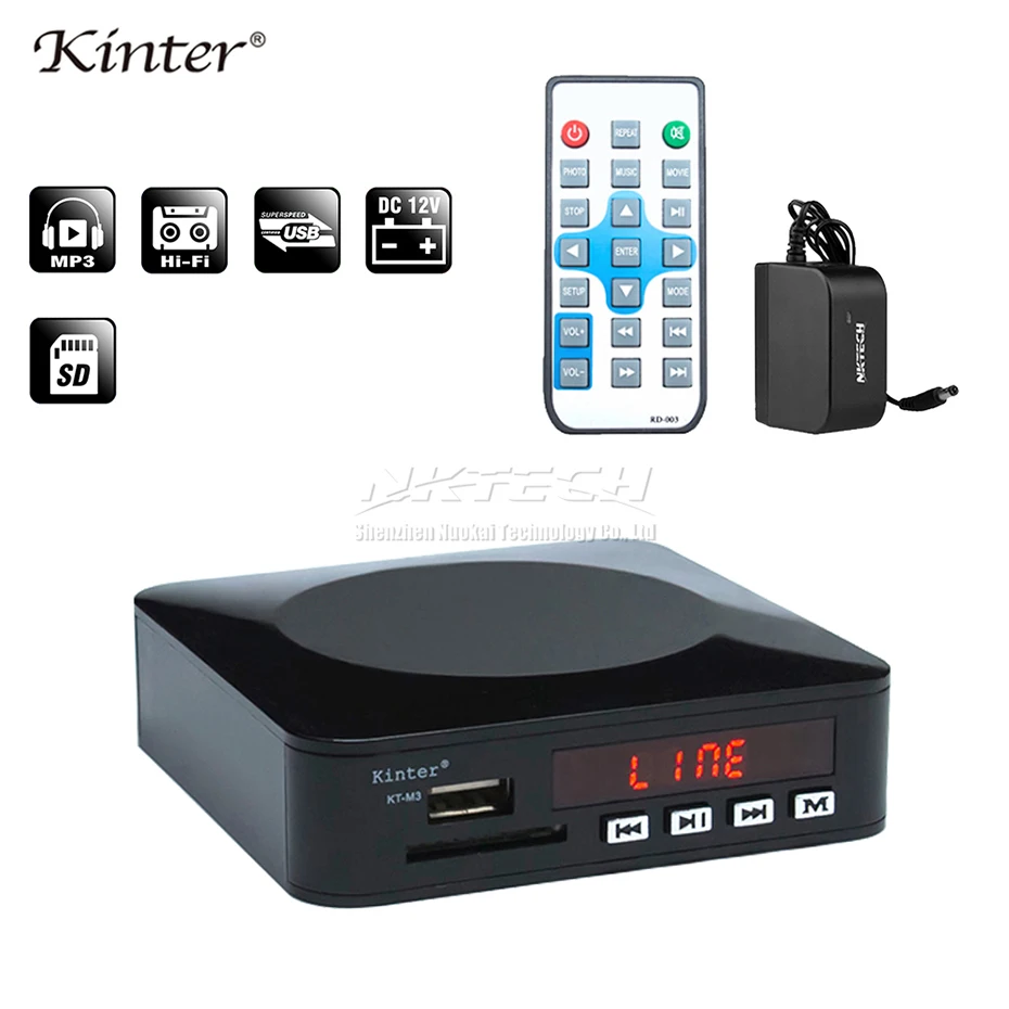 Автомобильный усилитель мощности Kinter KT M3 цифровой аудио видео MP3 MP5 плеер мини Hi Fi