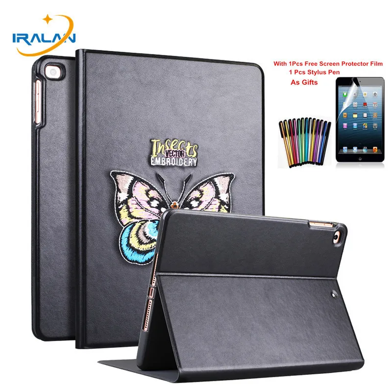 Высококачественный чехол из искусственной кожи с вышивкой для Apple iPad mini 123 7 9