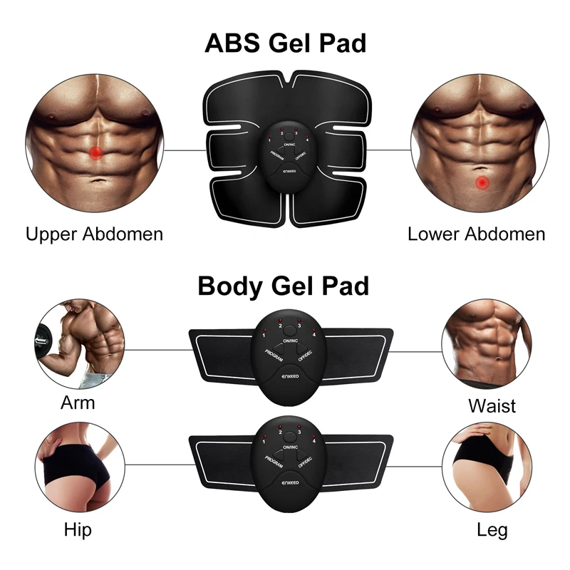 Ems мышцы abs стимулятор брюшной тренажер для бедер Электрический вибрирующий массажер Потеря веса Релаксация организма пояс для похудения унисекс