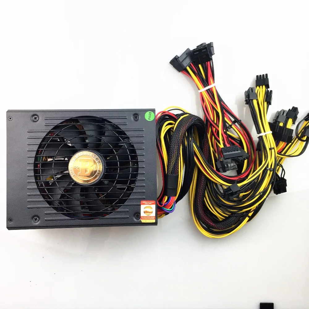 T.F.SKYWINDINTL 1800 Вт блок питания Asic для биткоина ETH майнинга ATX с поддержкой 8 карт GPU BTC