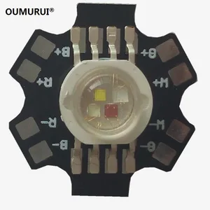 Светодиодная лампа высокой мощности RGBW, 8 контактов, 10 шт., 4 Вт, 12 Вт, с пластиной 20 мм, красная, зеленая, синяя, белая, 350 мА, 30 мил, 38 мил, 45 мил, бесплатная доставка