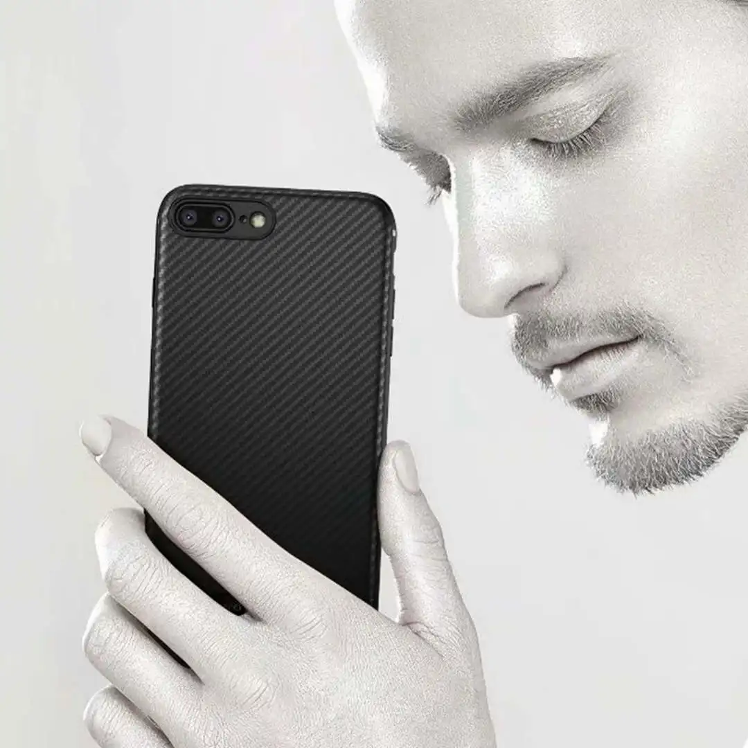 IMIDO чехол из углеродного волокна для телефона iPhone XS MAX ультра тонкий Силикон