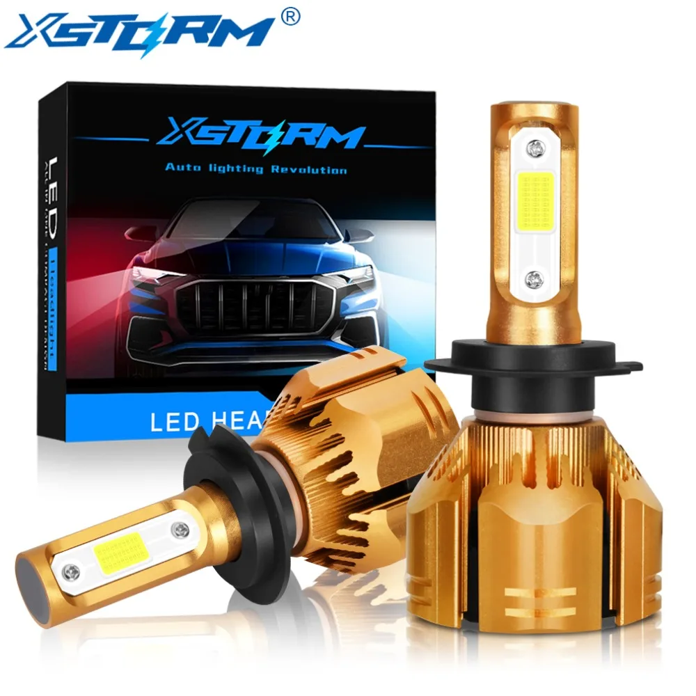 XSTORM H7 9007 Led H1 H3 H4 H8 H11 HB4 HB3 H13 9004 HIR2 Автомобильные светодиодные лампы для фар COB 60 Вт