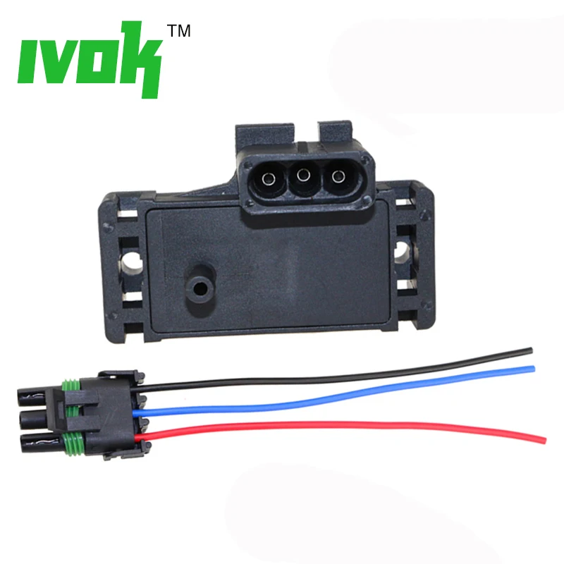 2Bar(2 бар) карта Сенсор Turbo Boost для Opel Renault VOLVO с Разъем косичка 12247571 16009886 16040609 16006836