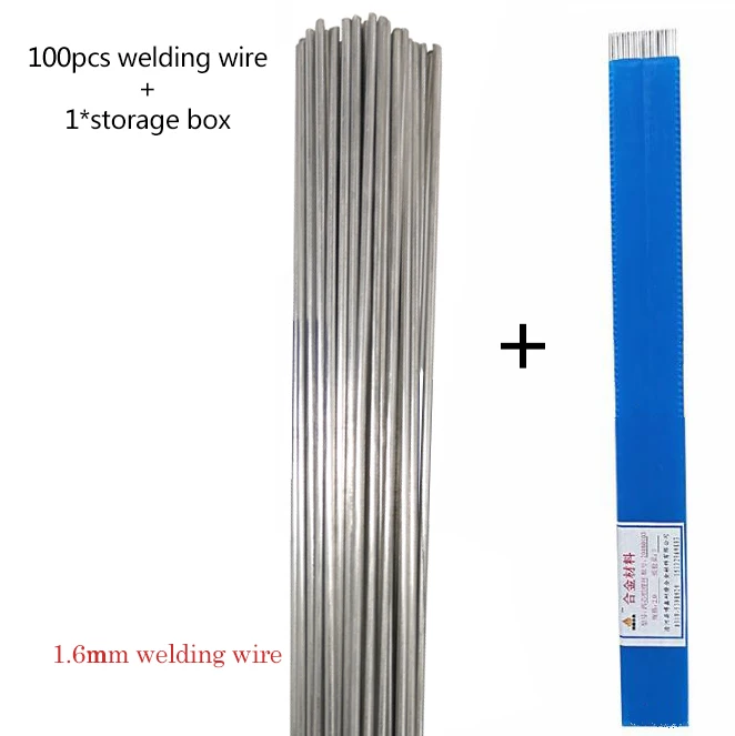 100pcs 1.6mm 100/500 шт сварочная проволока ящик для хранения 1,6 мм/2 мм* 50 см Низкий Температура Алюминий сварочная проволока флюсовой сердцевины сварочная проволока ящик для хранения - Цвет: 100pcs 1.6mm