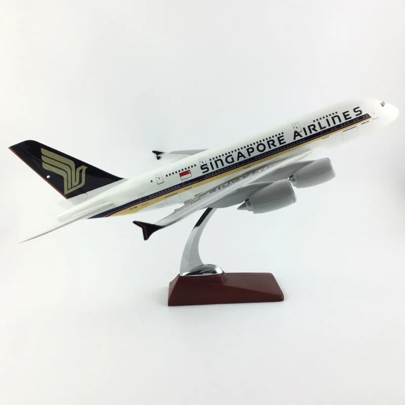 A380 SINGAPORE AIRLINES 45 47 см 1:150 модель самолета из сплава Коллекционная игрушки Подарки