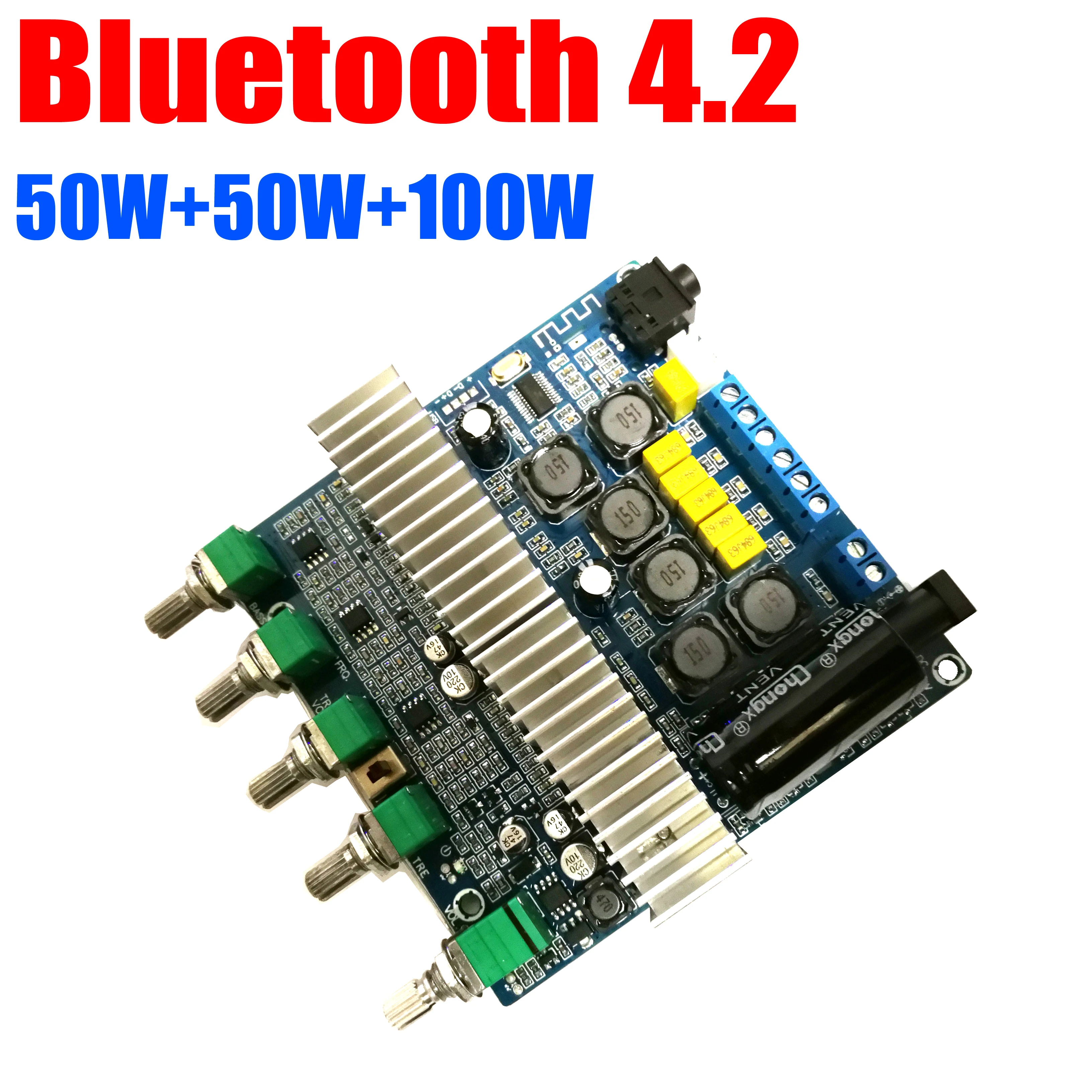 Плата усилителя мощности dykb Bluetooth 4 2 TPA3116 сабвуфер 50 Вт + 100 бас 1 канала мощный
