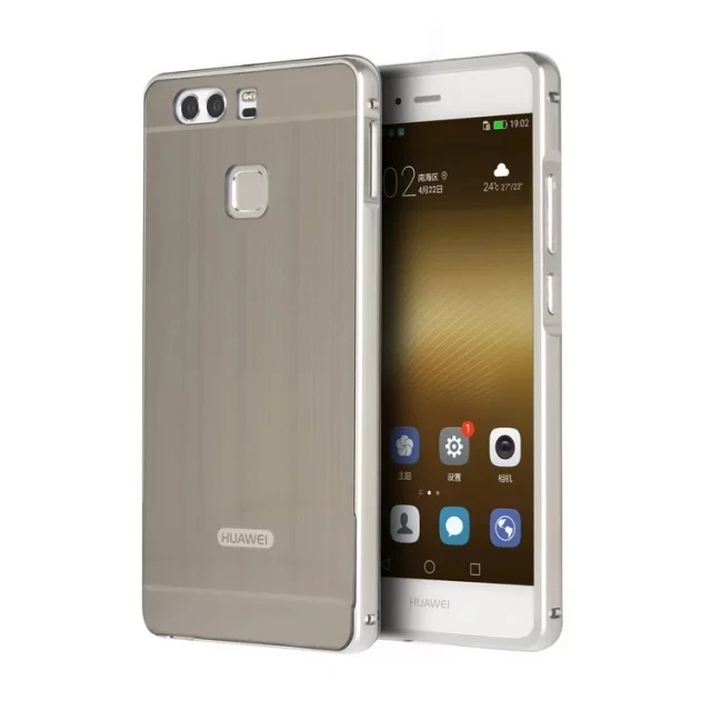 Silver Для huawei P9 P9 Lite P20 P20 Plus P20 Lite чехол 2 в 1 бронированный металлический бампер матовый жесткий чехол из поликарбоната для huawei P10 P10 Lite Coque - Цвет: Silver