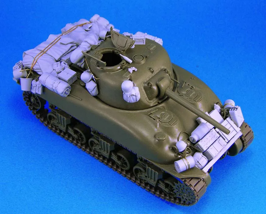 1/35 масштаб смоляная фигура M4A1 Шерман набор стоков