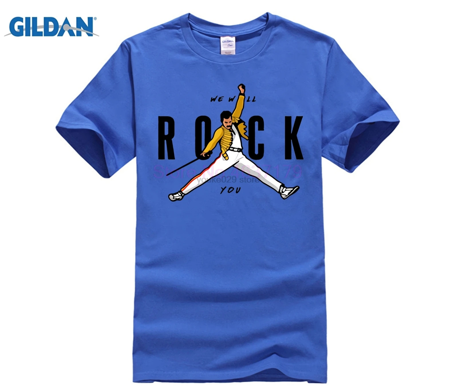 Забавная Мужская футболка Air Mercury футболки homme We will rock you с тяжелым металлом из 100%