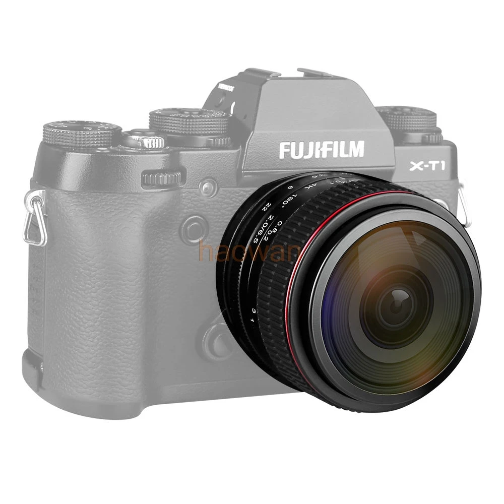 6 5 мм F2 Рыбий глаз объектив с ручной фокусировкой для canon eosm ef m nikon1 n1 sony e mount a7 fujifilm