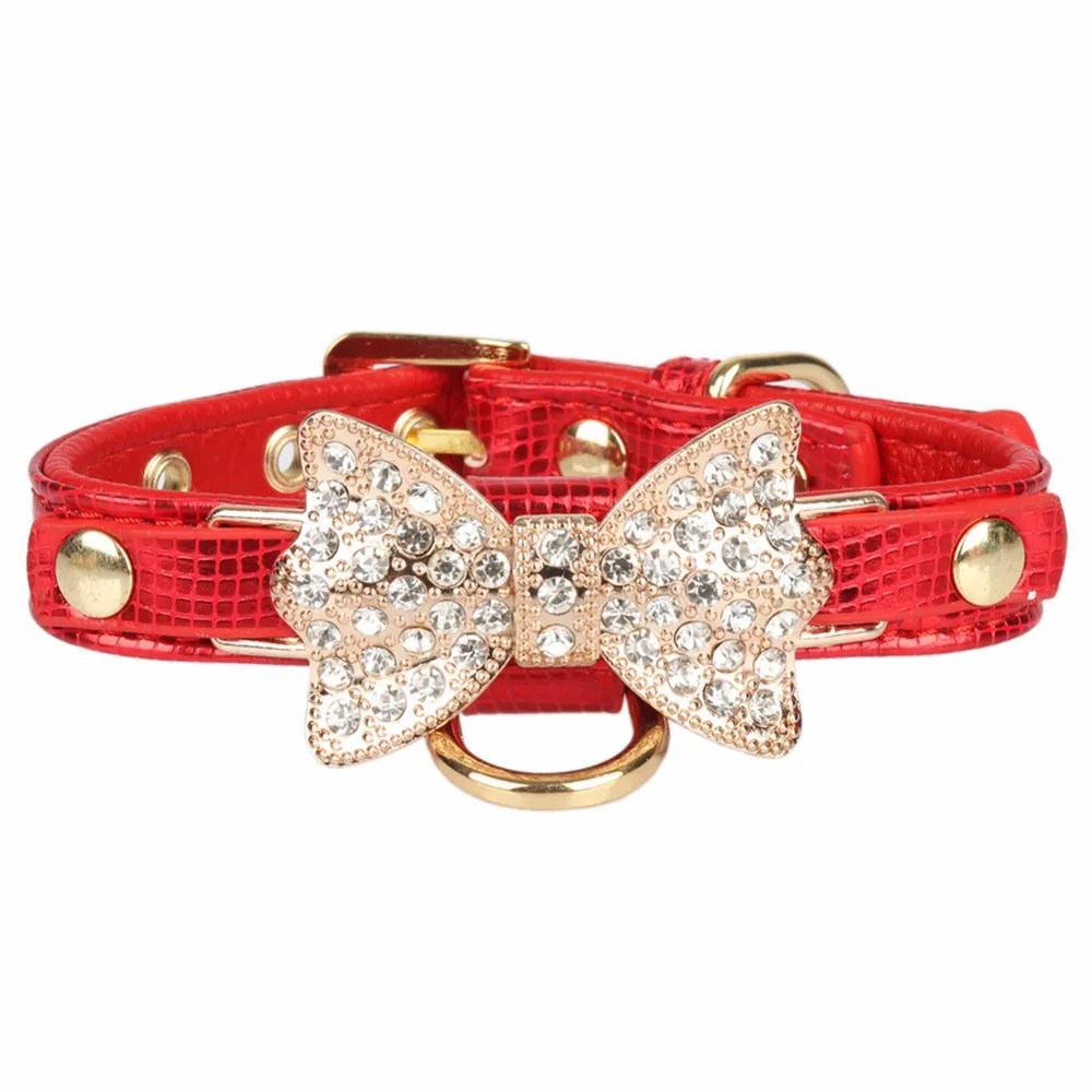 Маленькие ошейники для собак со стразами Щенок Чихуахуа принадлежности животных