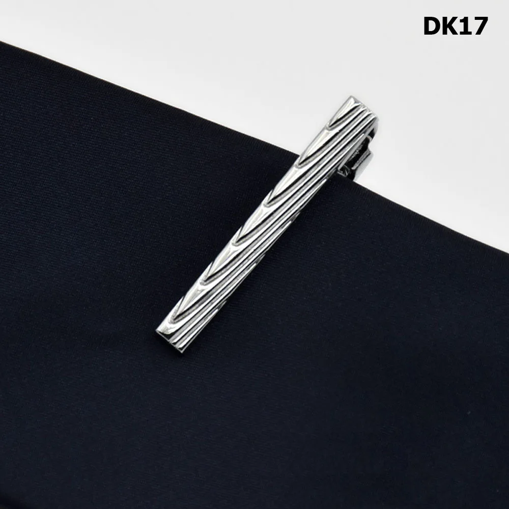 DK17 Мужские Бизнес короткие 4 см зажим для галстука галстук свадебные праздничные аксессуары на подарок RSTIE0321 - Окраска металла: DK17
