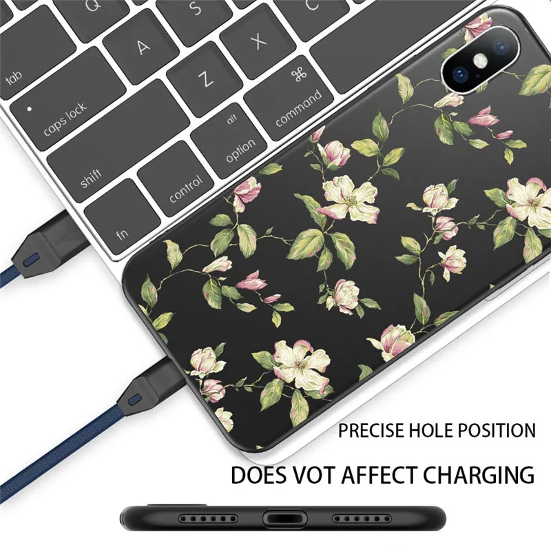 Lovebay Phone Case For iPhone 11 6 6s 7 8 Plus X XR XS 11Pro Max 5 5s Lovely Rose Flower Soft TPU Back Cover Cases |