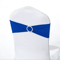 wholesale 100pcslot spandex lycra wedding chair cover sash bands wedding party birthday banquet chair sashes decoration