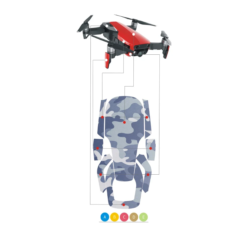

mavic air Drone Sticker PVC Waterproof Skin Decals For DJI Drone Accessories