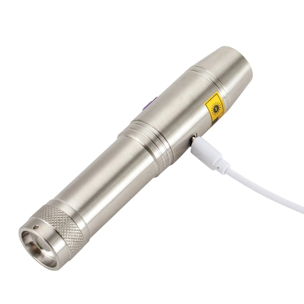 AloneFire SV330 нефрита вспышка светильник USB Перезаряжаемые УФ светодиодный 365nm