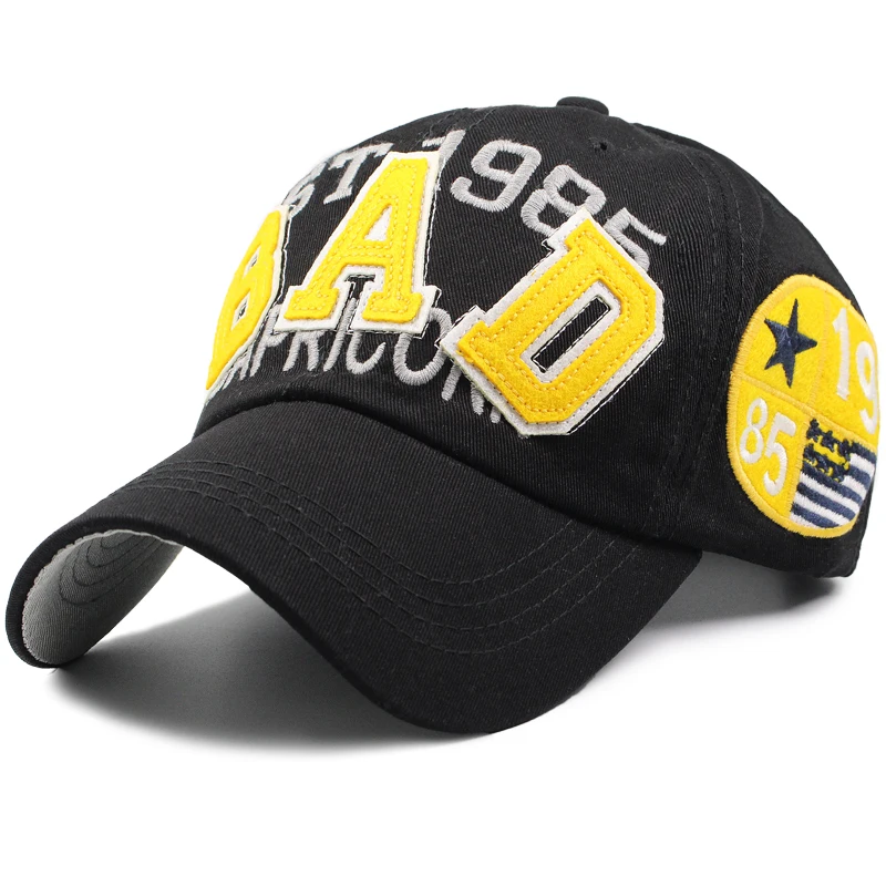 Sole Crowd unisex casual baseball caps for men fashion 100%cotton letter BAD cap summer hip hop snapback women brand hat bone | Аксессуары