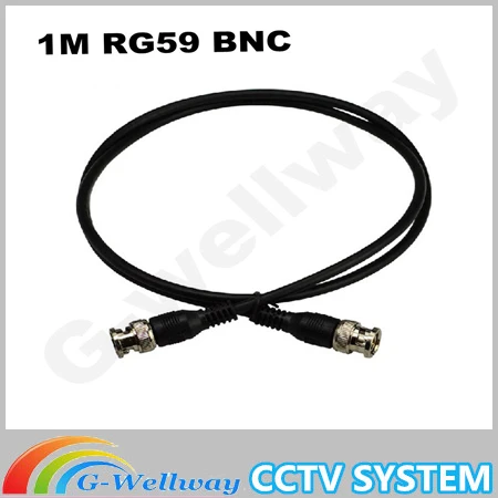 1 м RG59 коаксиальный расширить BNC Кабель мужчинами для видеонаблюдения камеры