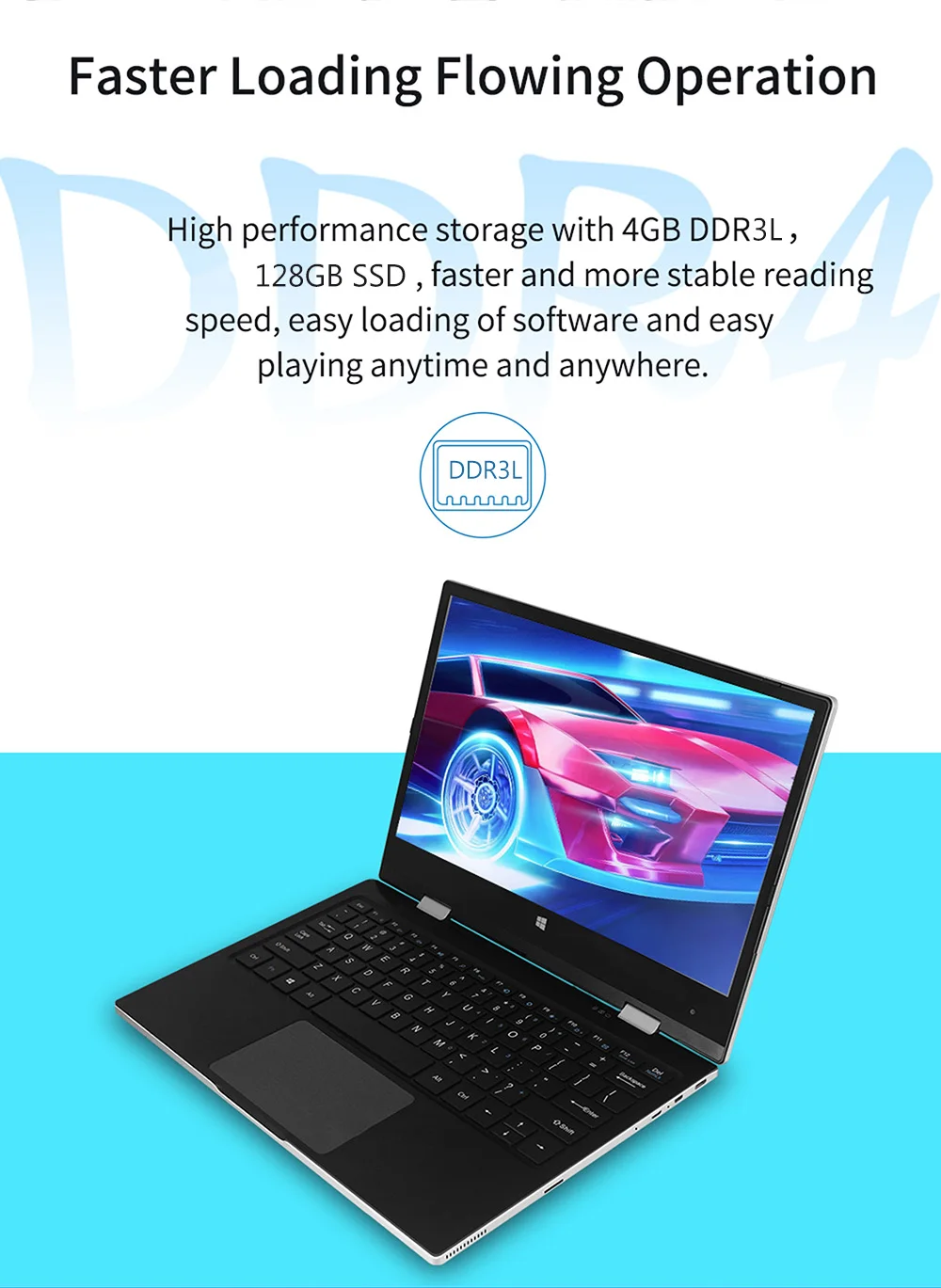 Джемпер EZbook X1 ноутбук 11 6 ''Тетрадь Windows 10 Intel Celeron Apollo Lake N3350 Dual Core 2 4 ГГц Гб DDR3L 128 GB