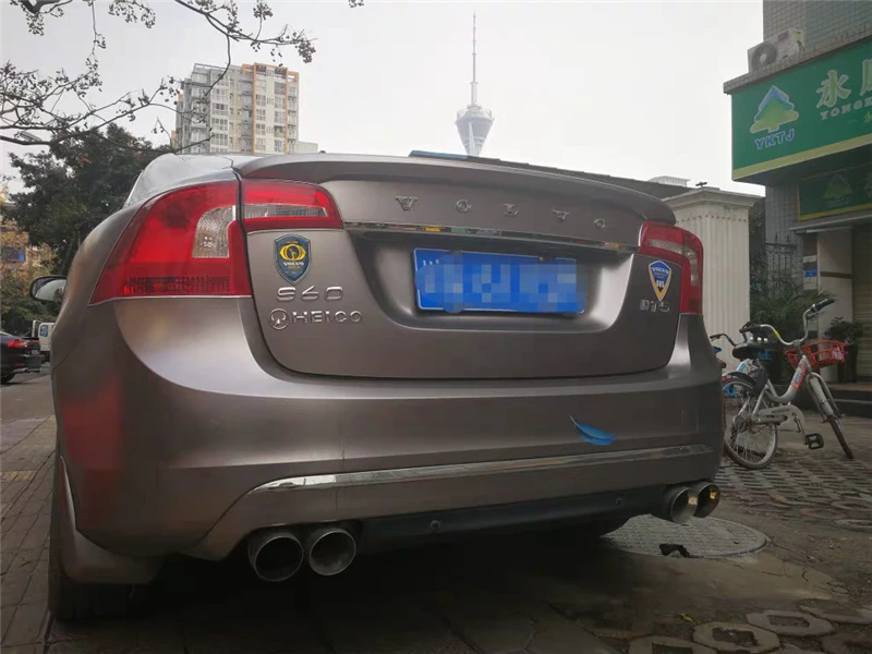 Высокое качество Спойлер для volvo s60 s60L 2011 2012 2013 20142017 задний спойлер Сделай Сам грунтовка или черный, белый цвет