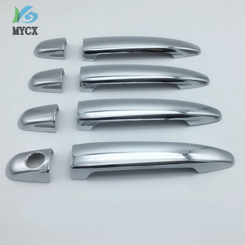 Хромированные чехлы на дверные ручки подходят для 08 09 12 toyota Highlander 07 10 Camry 03 04 05 06