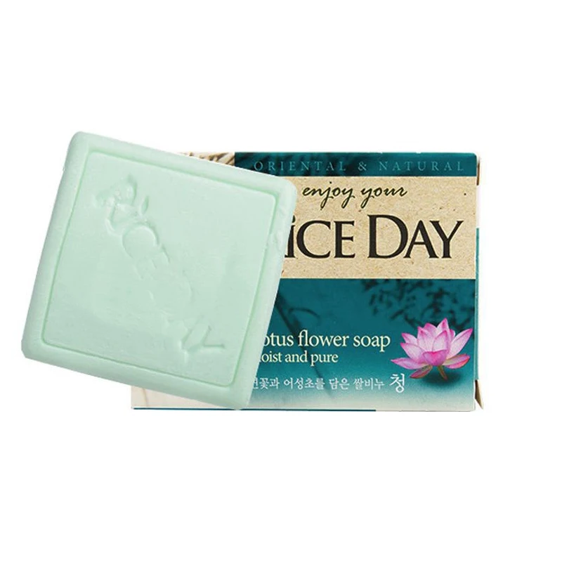 Rice Day Mild Lotus Soap Korea Whitening Cleaning Wash Oil Control Skin Beauty Care Body Refreshing | Красота и здоровье