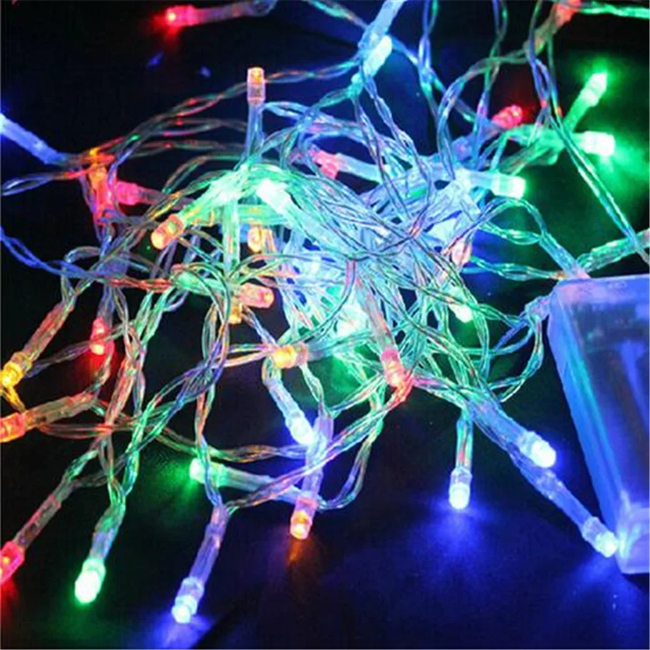 8 м 50 LED на батарейках светодиодные фонари игра для рождества венок вечеринки