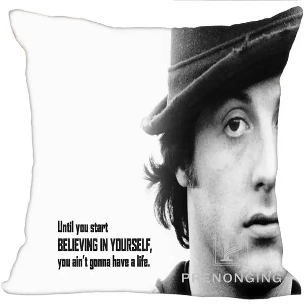 Pillowcases Заказная декоративная наволочка Рокки Бальбоа квадратная Наволочка на молнии лучший подарок(с одной стороны) 180117#91 - Цвет: Pillowcases